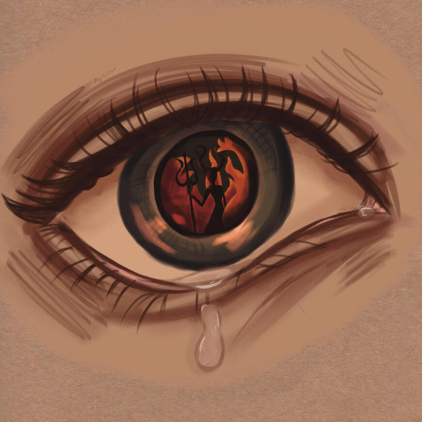 Look into my eyes it’s where the demon hides
